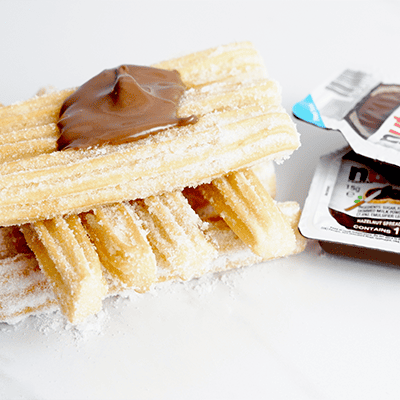 Bruno’s Fast Food in Stenhouse Churros with Nutella sauce.