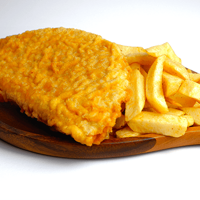 Bruno’s Half Pizza crunch with chips in Stenhousemuir. 